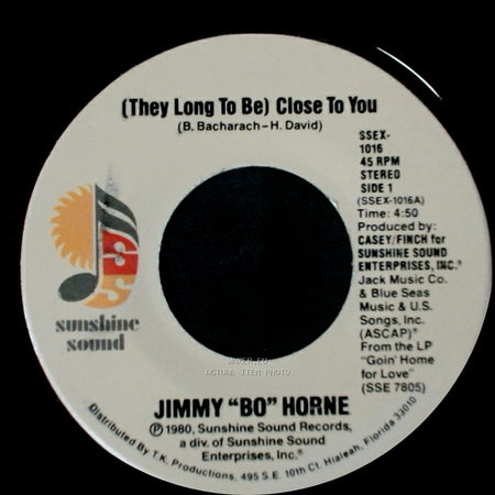Jimmy "Bo" Horne - (They Long To Be) Close To You / I Get Lifted side A