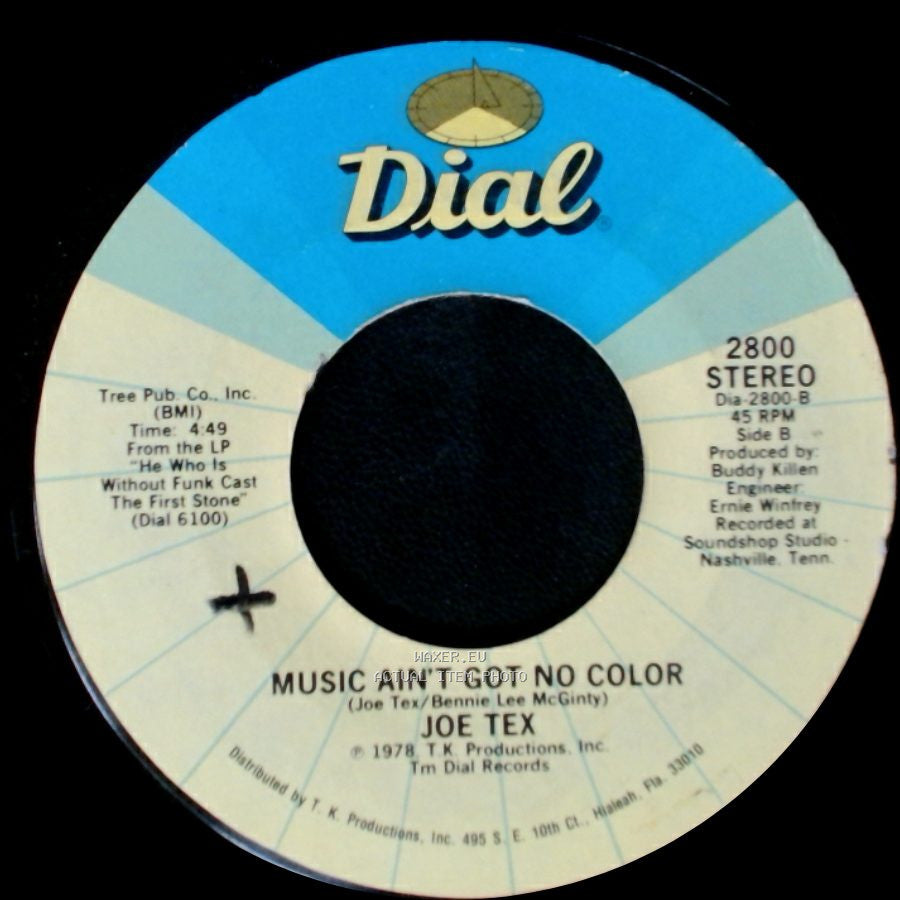 Joe Tex - Loose Caboose / Music Ain't Got No Color side B