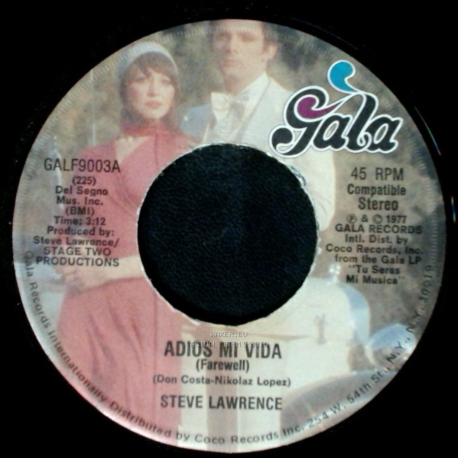 Steve Lawrence - Si Me Faltas Tu (Yesterday, Long Ago) / Adios Mi Vida (Farewell) side B