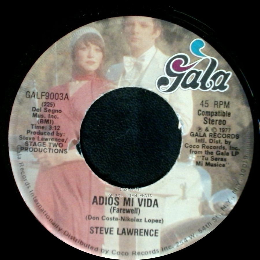 Steve Lawrence - Si Me Faltas Tu (Yesterday, Long Ago) / Adios Mi Vida (Farewell) side A