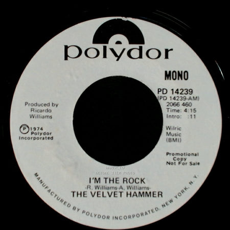 The Velvet Hammer - I'm The Rock / I'm The Rock side B