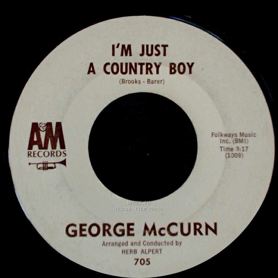 George Mccurn - I'm Just A Country Boy / In My Little Corner Of The World side A