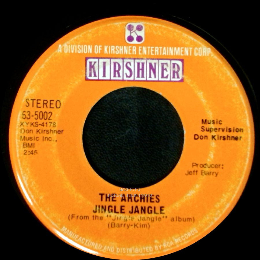 The Archies - Justine / Jingle Jangle side B