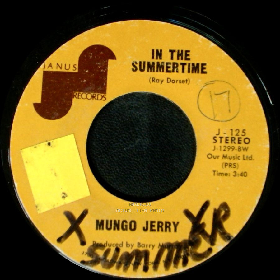 Mungo Jerry - In The Summertime / Mighty Man side A