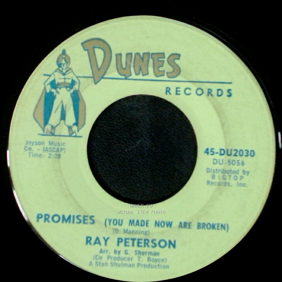 Ray Peterson - Sweet Little Kathy / Promises (You Made Now Are Broken) side B