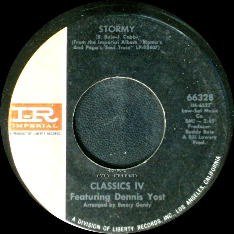 Classics Iv Featuring Dennis Yost - 24 Hours Of Loneliness / Stormy side B