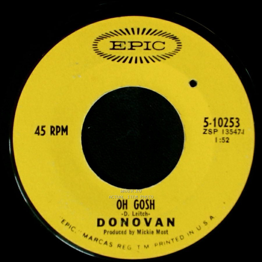 Donovan - Wear Your Love Like Heaven / Oh Gosh side B
