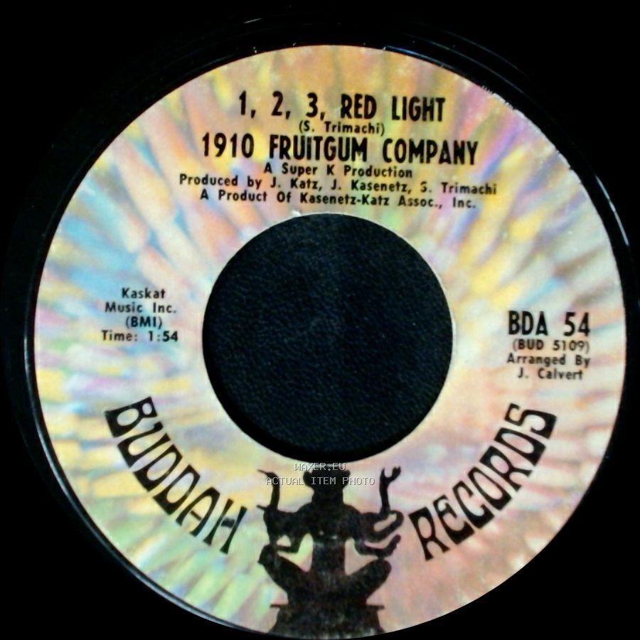 1910 Fruitgum Company - Sticky, Sticky / 1, 2, 3, Red Light side B