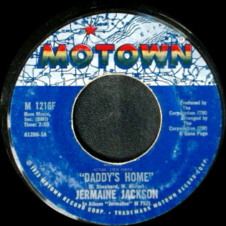 Jermaine Jackson - Daddy's Home / Take Me In Your Arms (Rock Me For A Little While) side A
