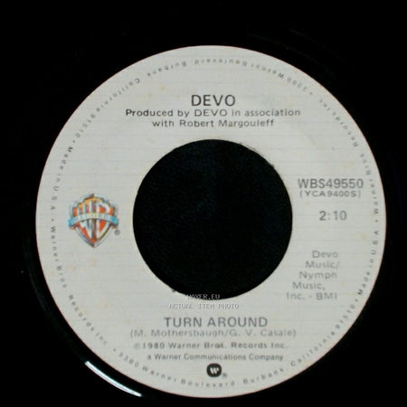 Devo - Whip It / Turn Around side B