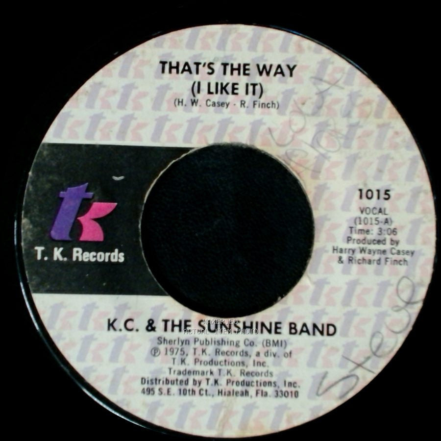 K.C. & The Sunshine Band - What Makes You Happy / That's The Way (I Like It) side B