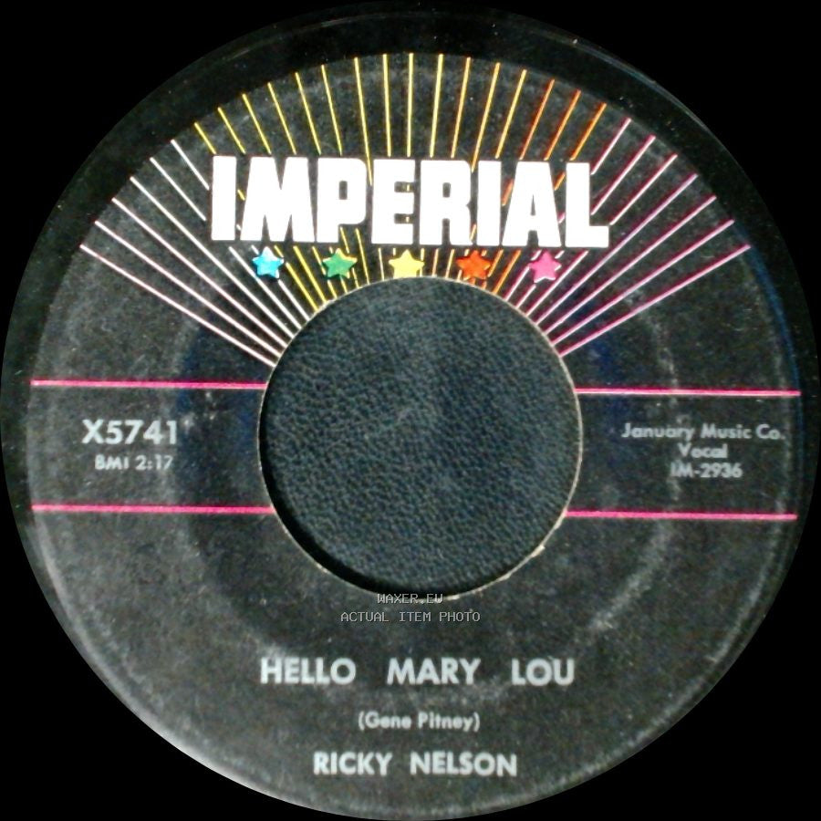 Ricky Nelson - Travelin' Man / Hello Mary Lou side B