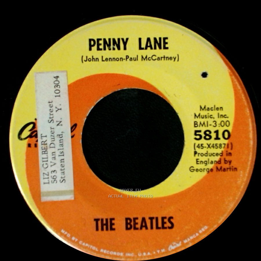 The Beatles - Penny Lane / Strawberry Fields Forever side A