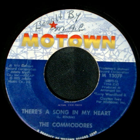 The Commodores - Machine Gun / There's A Song In My Heart side B