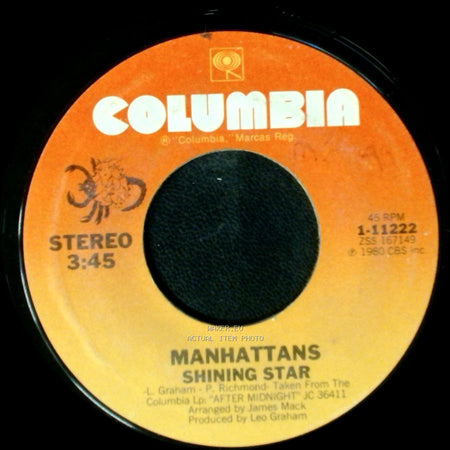Manhattans - I'll Never Run Away From Love Again / Shining Star side B