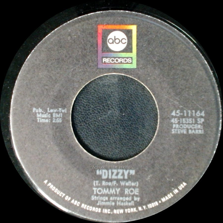 Tommy Roe - Dizzy / The You I Need side A