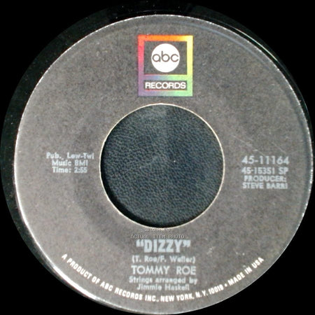 Tommy Roe - Dizzy / The You I Need side A