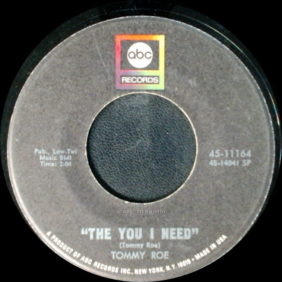 Tommy Roe - Dizzy / The You I Need side B