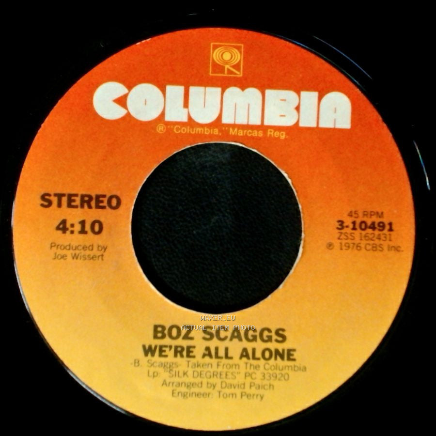 Boz Scaggs - We're All Alone / Lido Shuffle side B