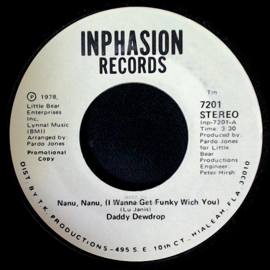 Daddy Dewdrop - Nanu, Nanu, (I Wanna Get Funky Wich You) / Nanu, Nanu, (I Wanna Get Funky Wich You) side B