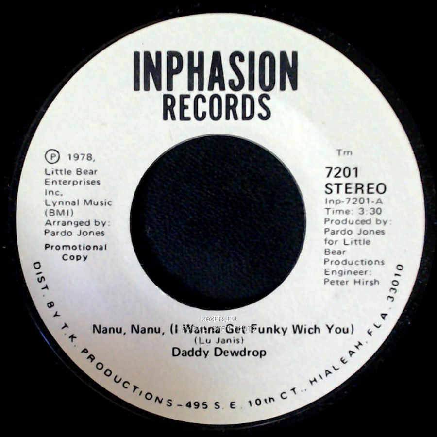 Daddy Dewdrop - Nanu, Nanu, (I Wanna Get Funky Wich You) / Nanu, Nanu, (I Wanna Get Funky Wich You) side A