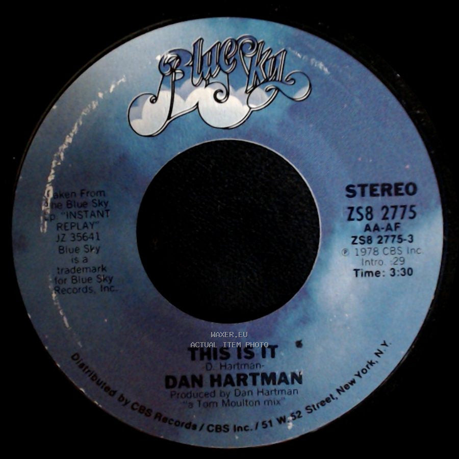 Dan Hartman - This Is It / Countdown side A