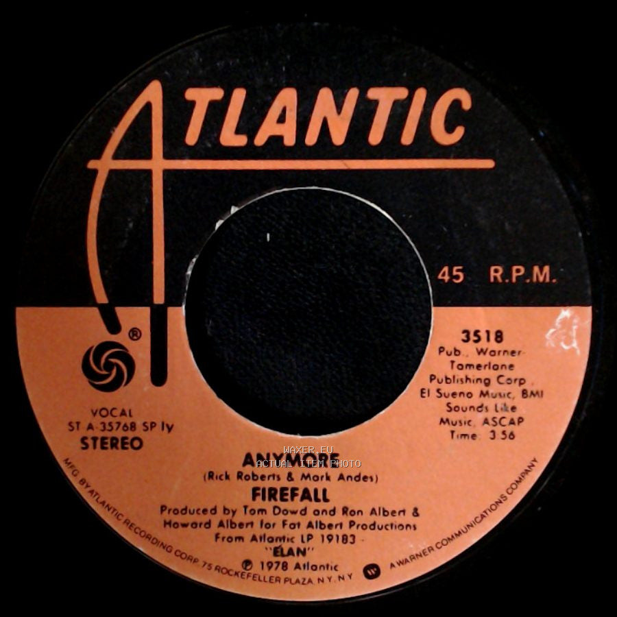 Firefall - Anymore / Strange Way side A
