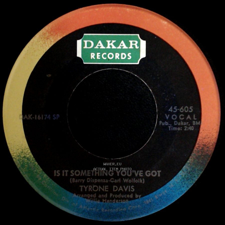 Tyrone Davis - Undying Love / Is It Something You've Got side B
