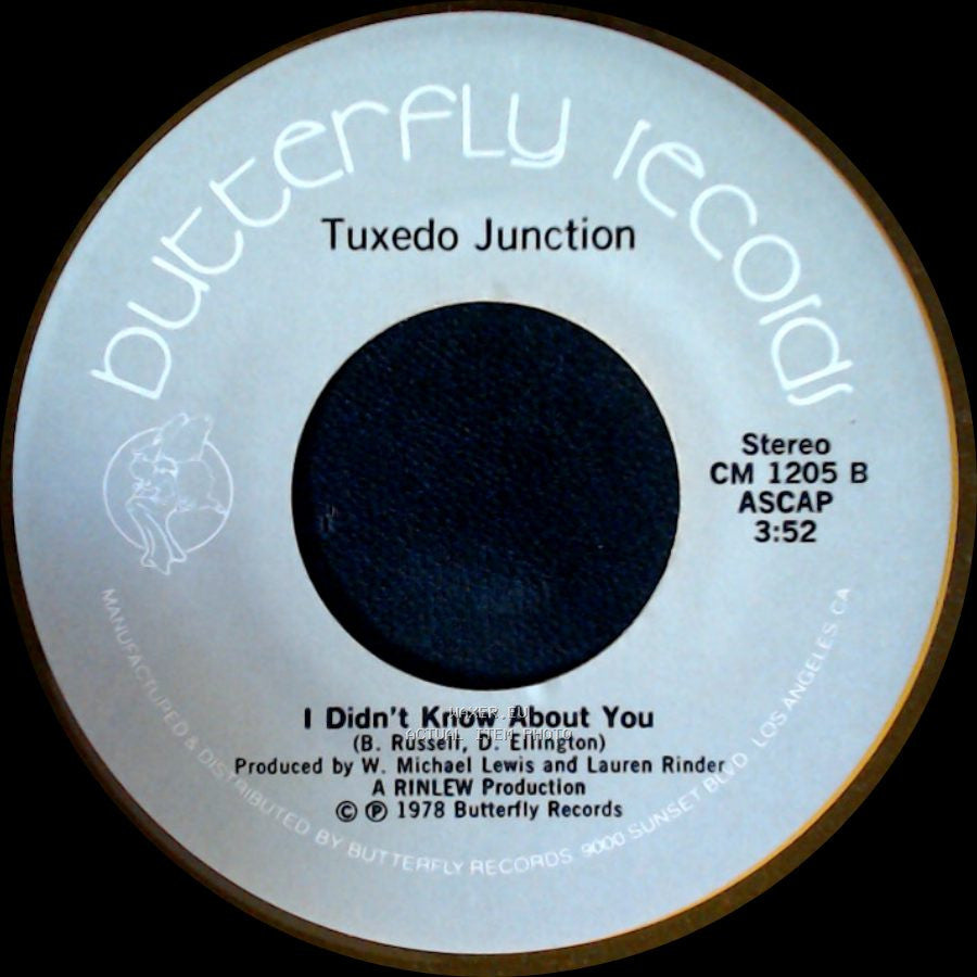 Tuxedo Junction - Chattanooga Choo Choo / I Didn't Know About You side B