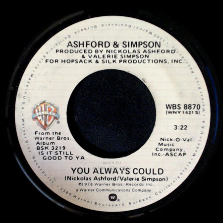 Ashford & Simpson - You Always Could / Found A Cure side A