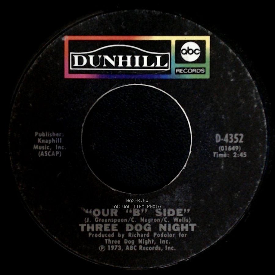 Three Dog Night - Shambala / Your "B" Side side B