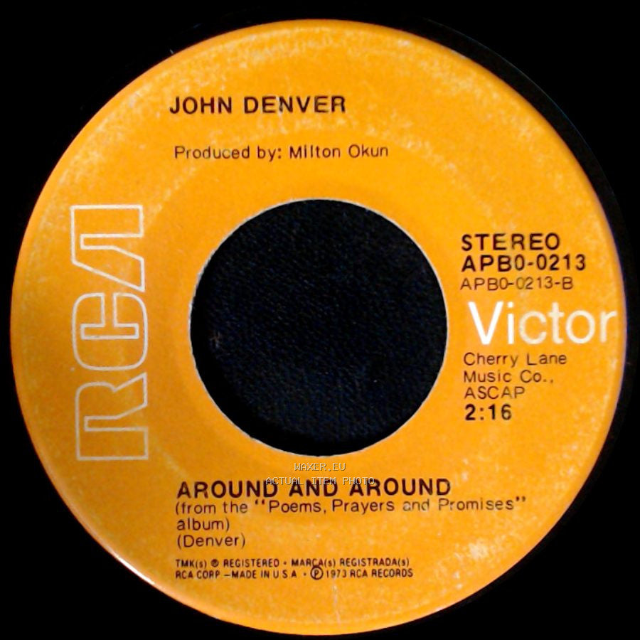 John Denver - Around And Around / Sunshine On My Shoulders side A