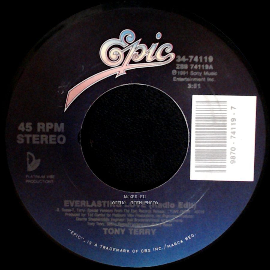 Tony Terry - Everlasting Love (Radio Edit) / Everlasting Love side A