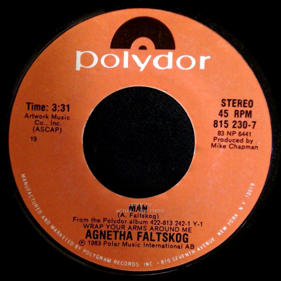 Agnetha Faltskog - Man / Can't Shake Loose (Edit) side A