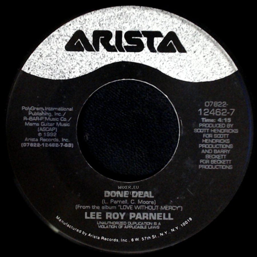 Lee Roy Parnell - Done Deal / Love Without Mercy side A