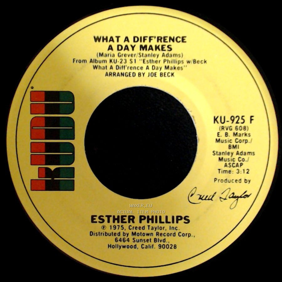 Esther Phillips - Turn Around, Look At Me / What A Diff'rence A Day Makes side B