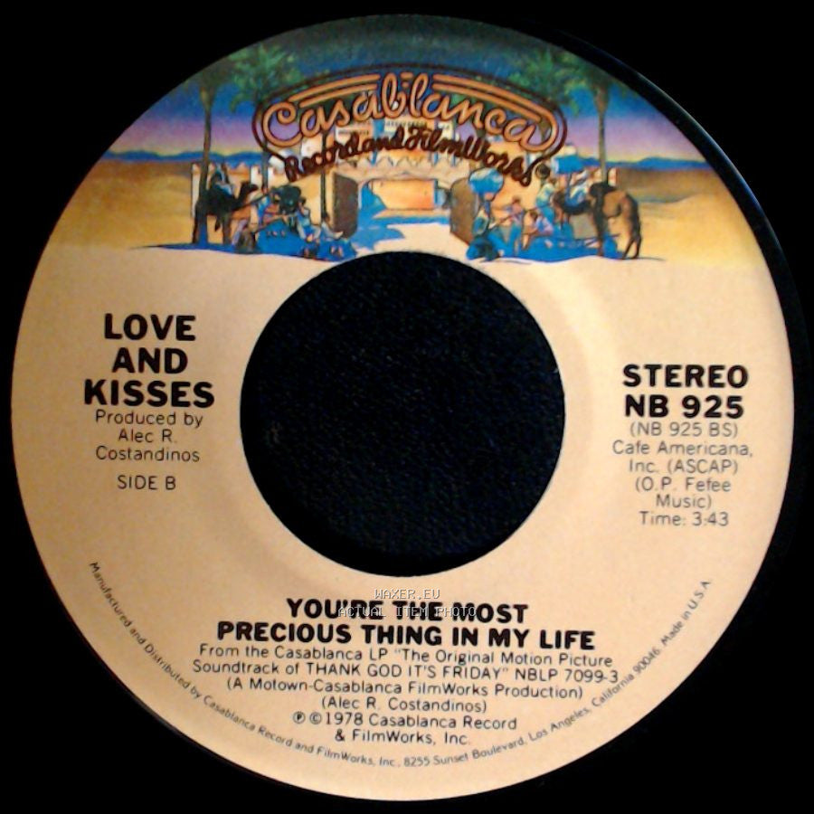 Love And Kisses - Thank God It's Friday / You're The Most Precious Thing In My Life side B
