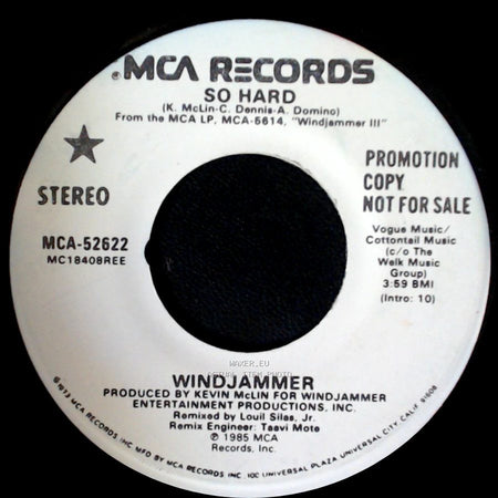 Windjammer - So Hard / So Hard side A