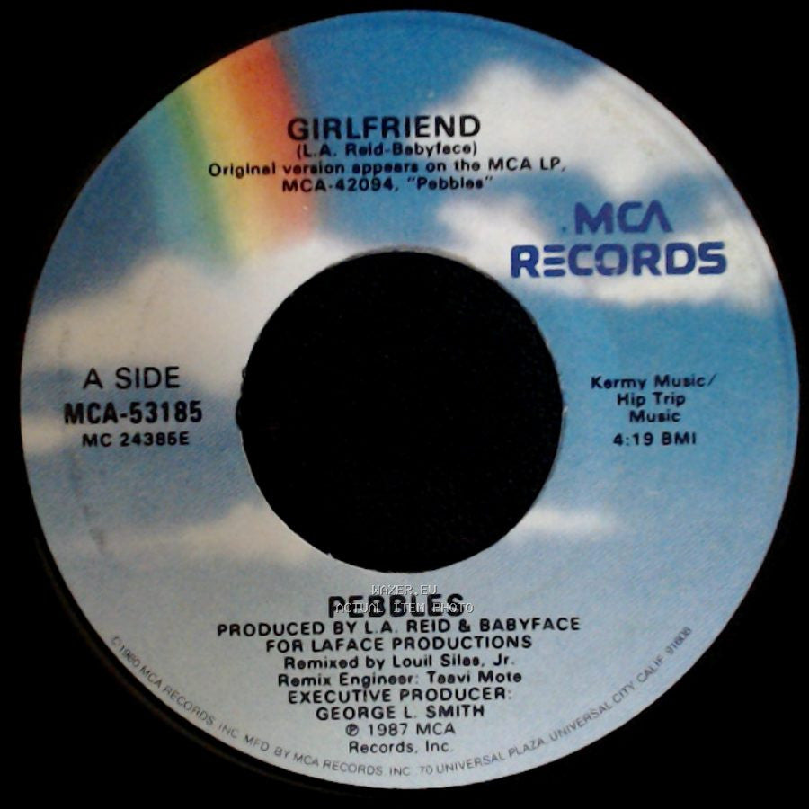 Pebbles - Girlfriend / Girlfriend (Instrumental) side A