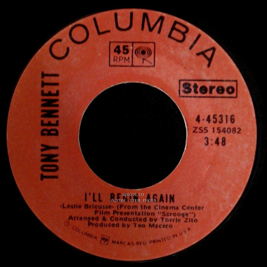 Tony Bennett - I'll Begin Again / (Where Do I Begin) Love Story side A