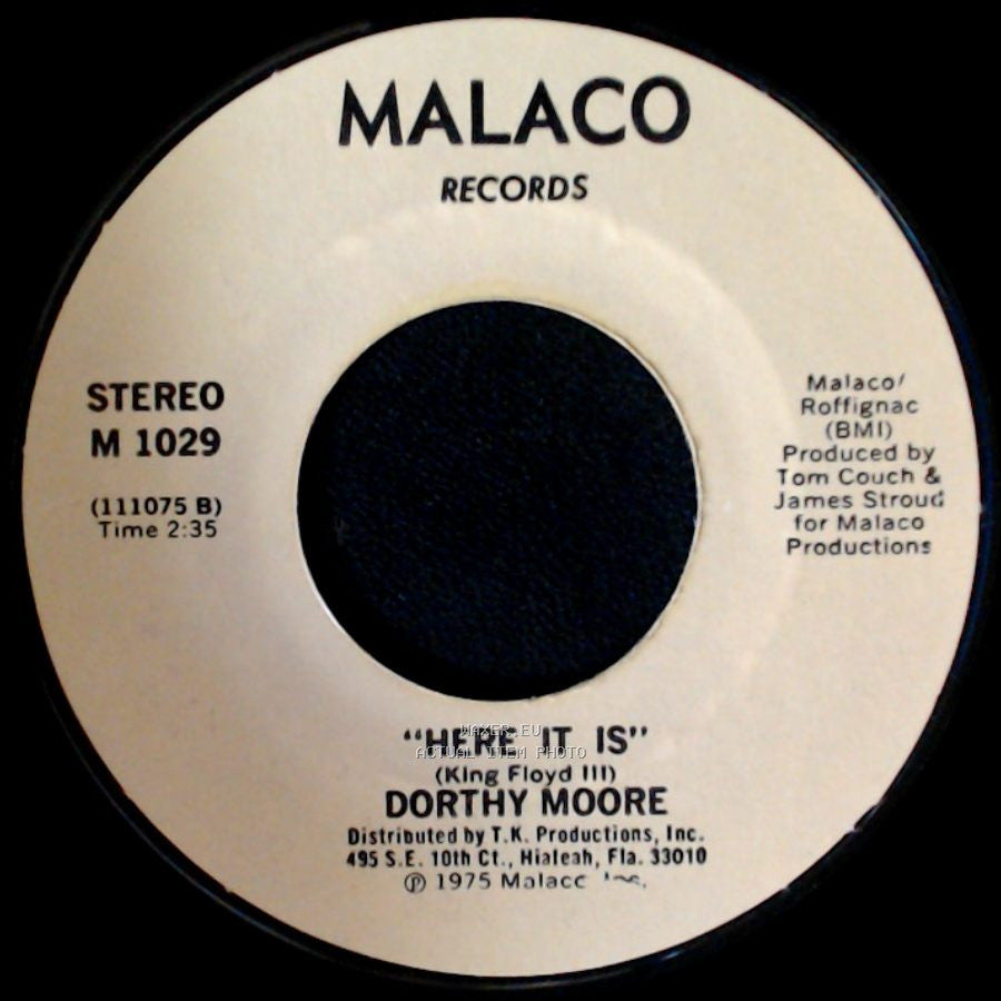 Dorthy Moore - Misty Blue / Here It Is side B