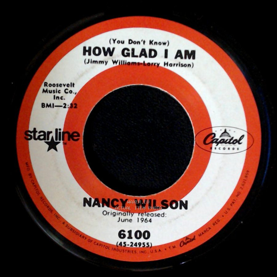 Nancy Wilson - (You Don't Know) How Glad I Am / Never Less Than Yesterday side A