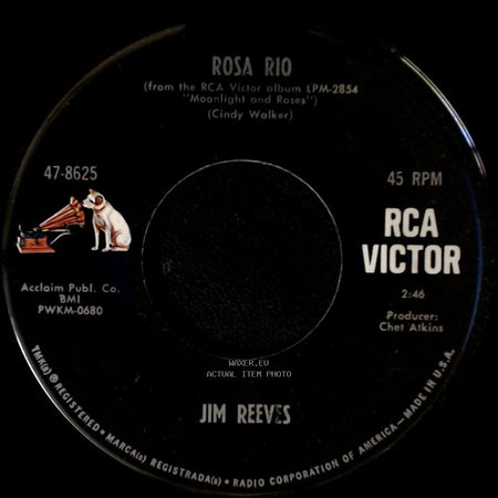 Jim Reeves - Rosa Rio / Is It Really Over! side A