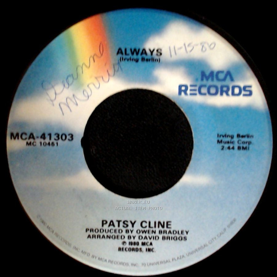 Patsy Cline - I'll Sail My Ship Alone / Always side B