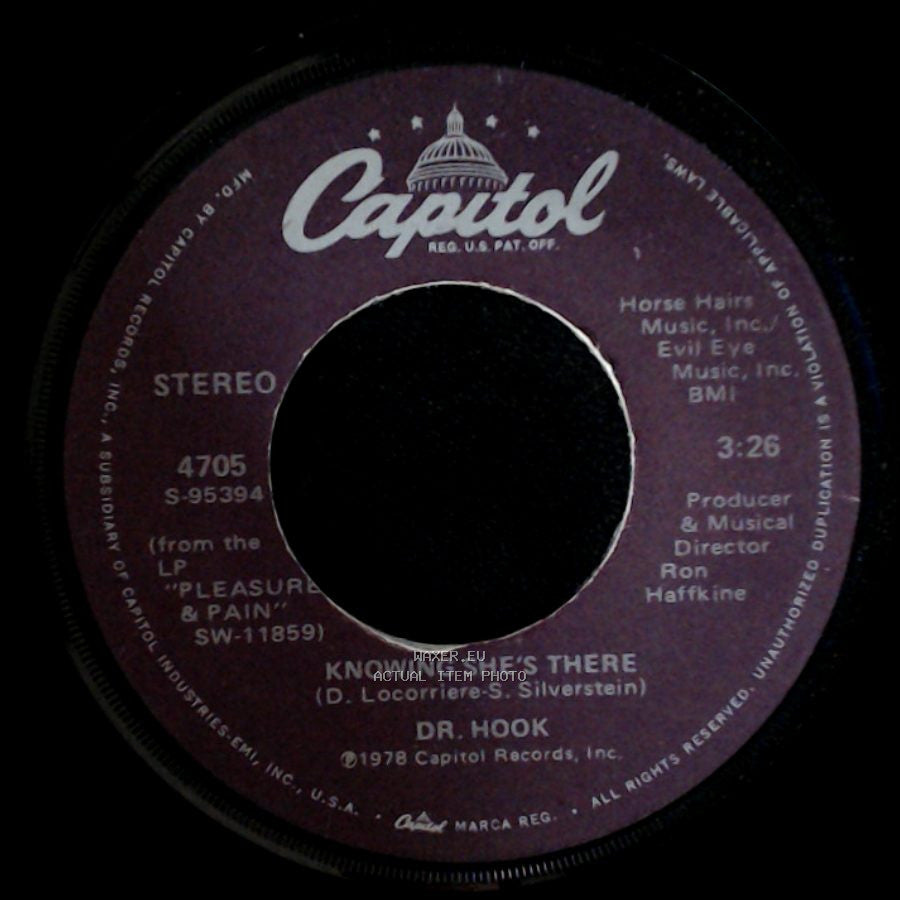 Dr. Hook - Knowing She's There / When You're In Love With A Beautiful Woman side A