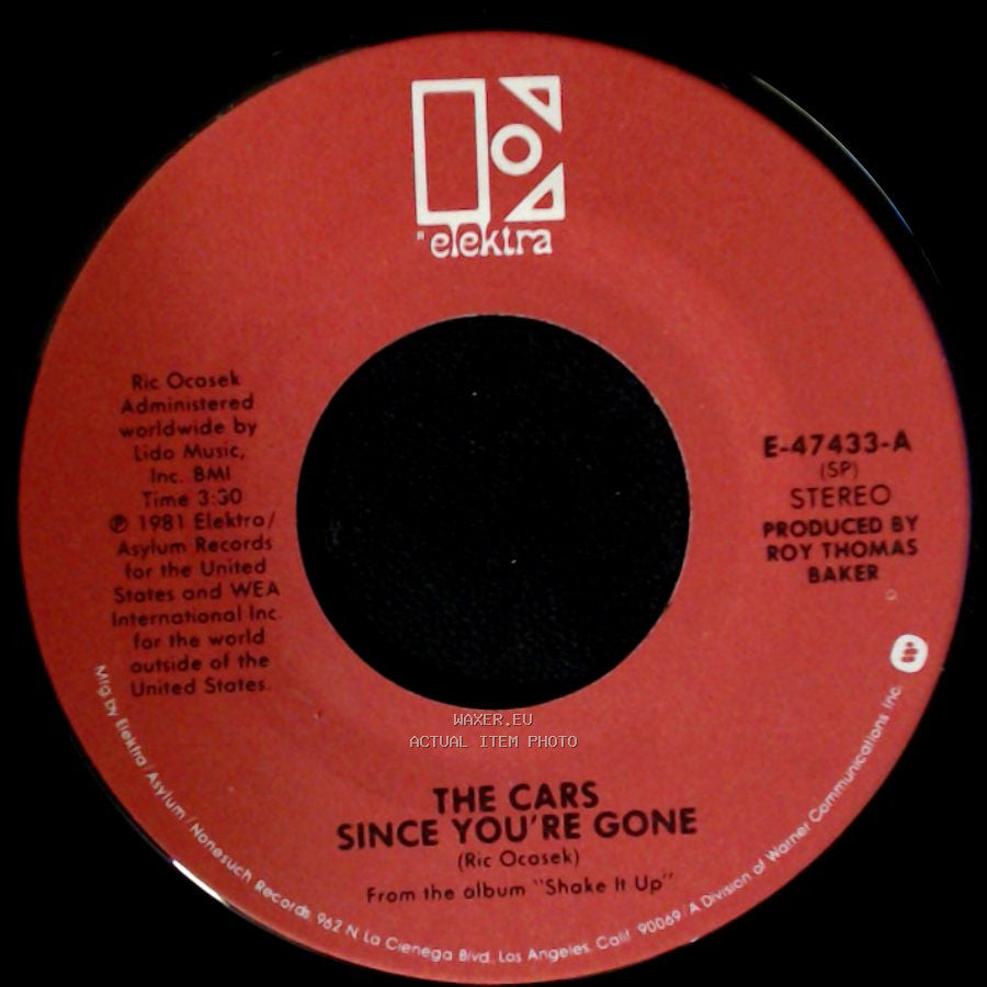 The Cars - Since You're Gone / Think It Over side A