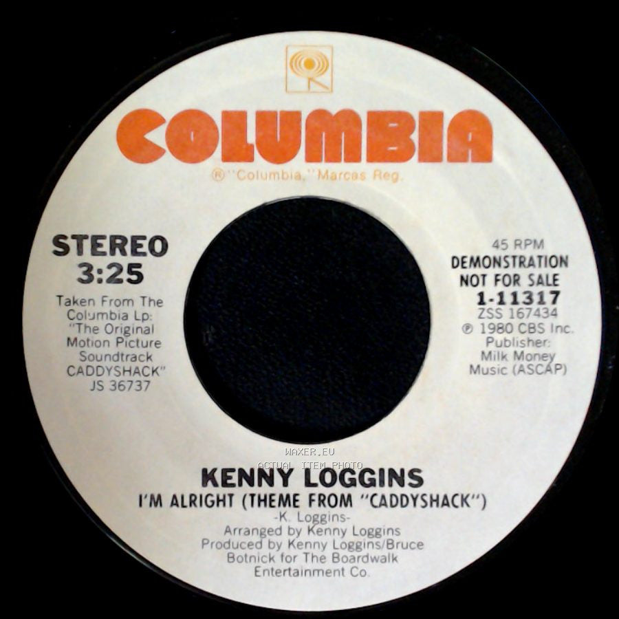 Kenny Loggins - I'm Alright (Theme From "Caddyshack") / I'm Alright (Theme From "Caddyshack") side B