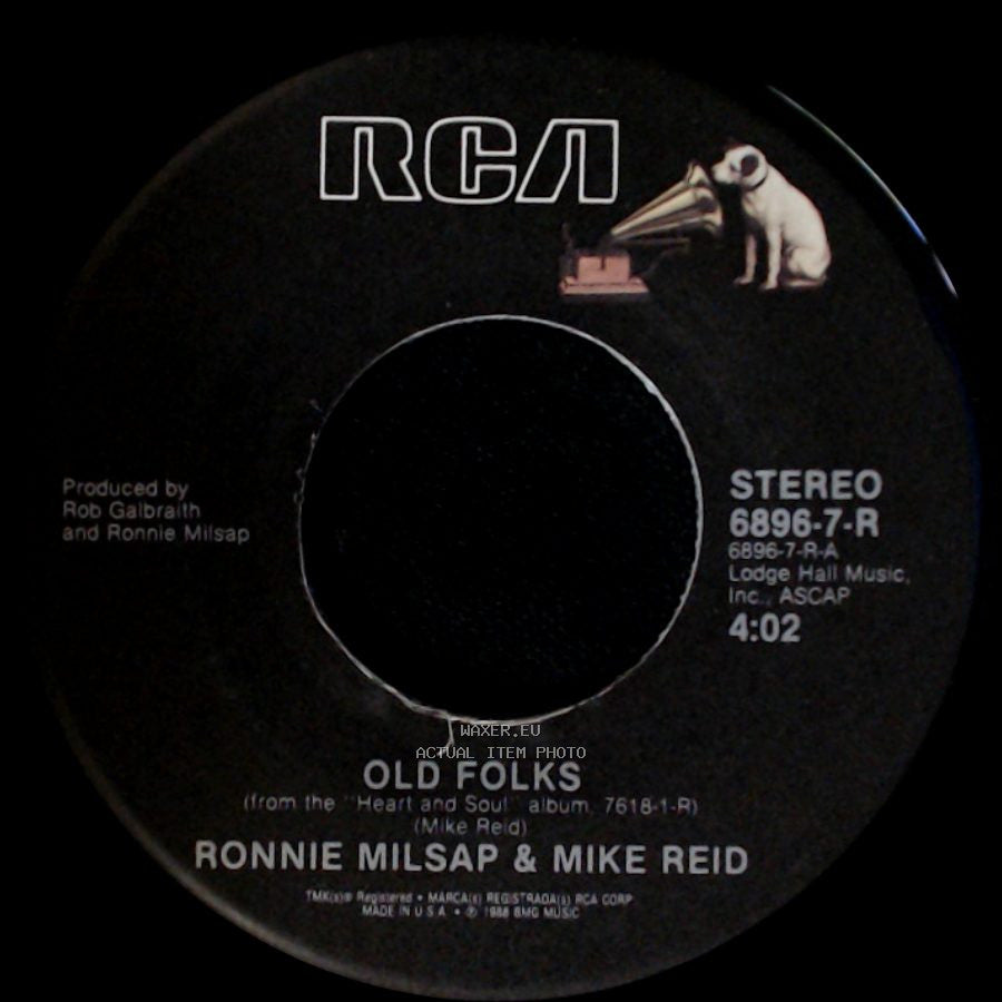 Ronnie Milsap & Mike Reid / Ronnie Milsap - Old Folks / Earthquake side A