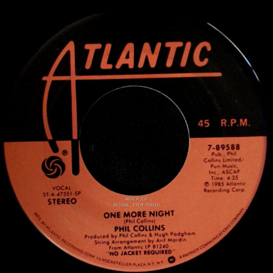 Phil Collins - One More Night / The Man With The Horn side A