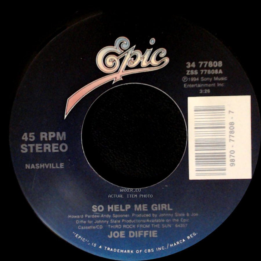 Joe Diffie - So Help Me Girl / The Cows Came Home side A